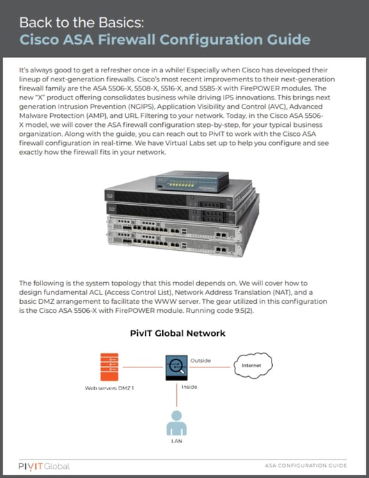 back to the basics cisco asa firewall configuration guide cover page